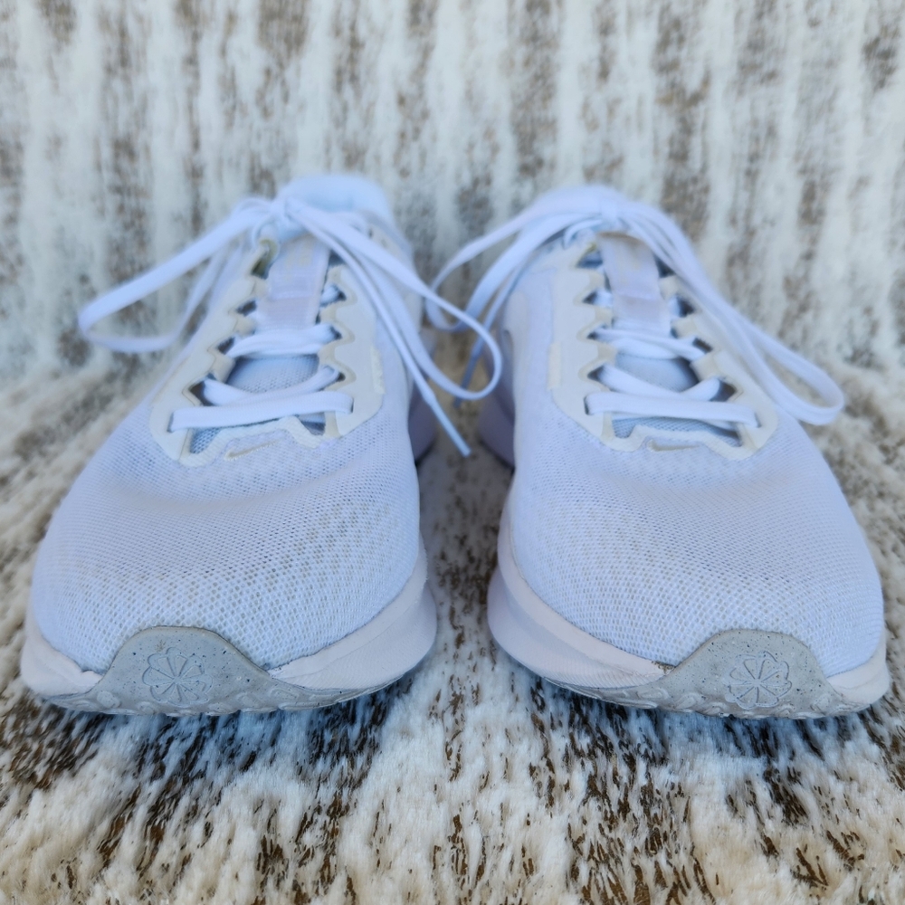 Nike "Downshifter 13" Running Shoe Athletic Sneaker White | Women's Size 8.5 - Picture 3 of 10
